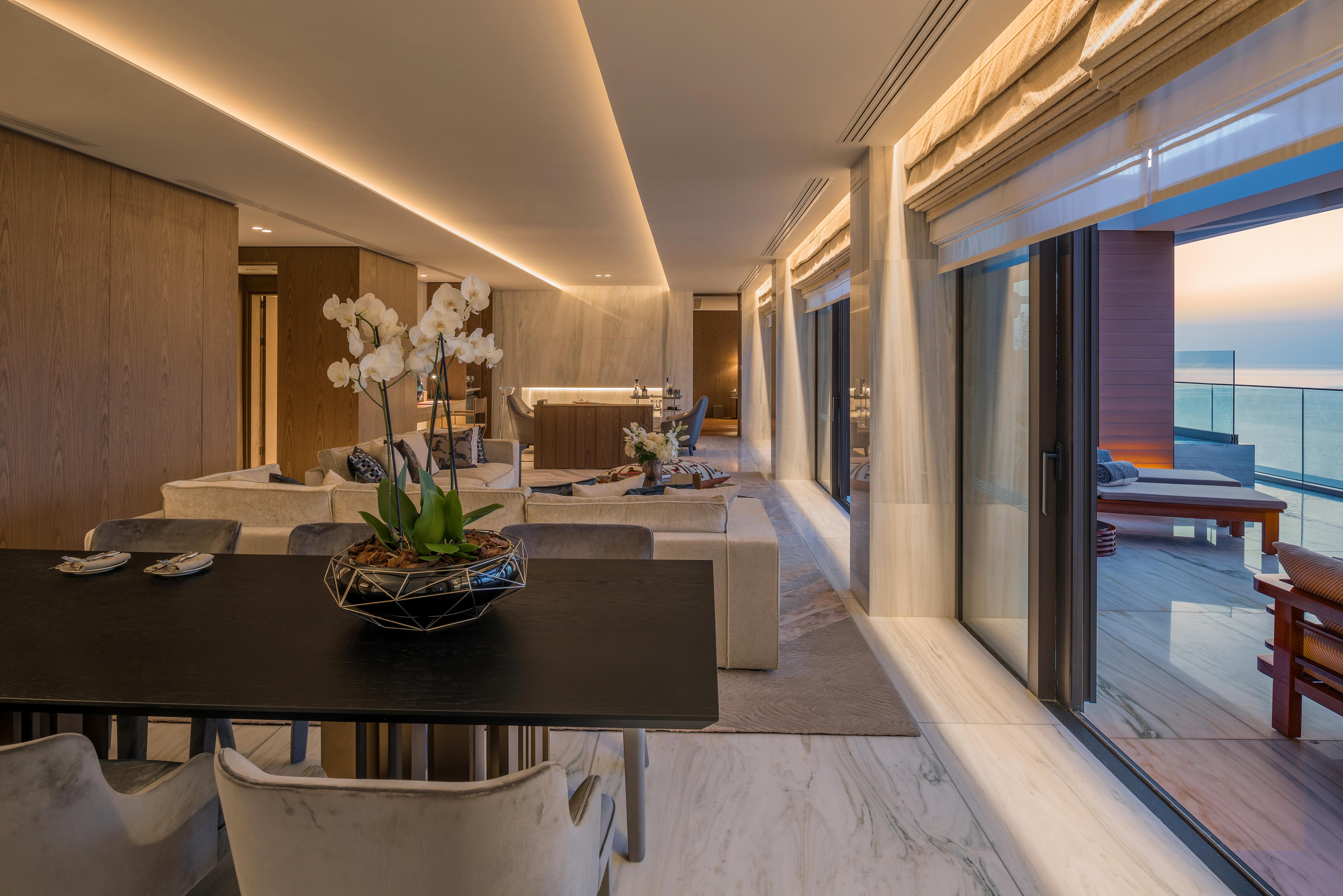 Amara - Sea Your Only View™ Lemesos Exteriér fotografie The interior of a Sky Villa